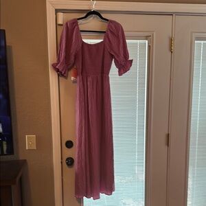 Elegant Mauve Women's Dress